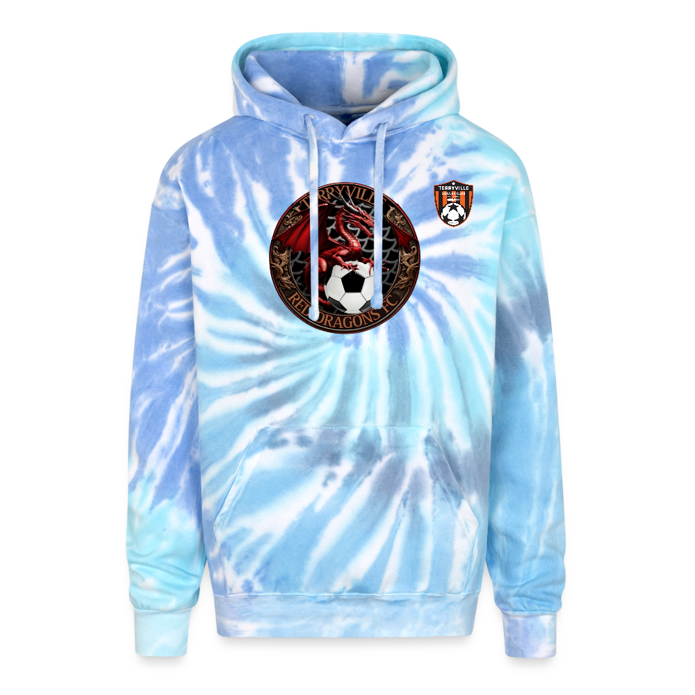 Adult Tie Dye Hoodie - blue lagoon
