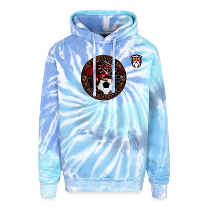 Adult Tie Dye Hoodie - blue lagoon