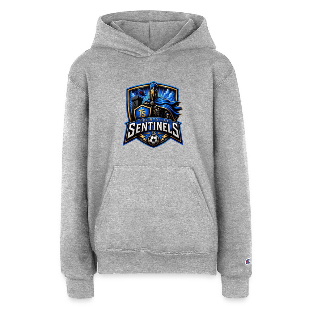 Champion Youth Hoodie - heather grey