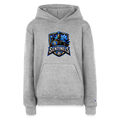 Champion Youth Hoodie - heather grey