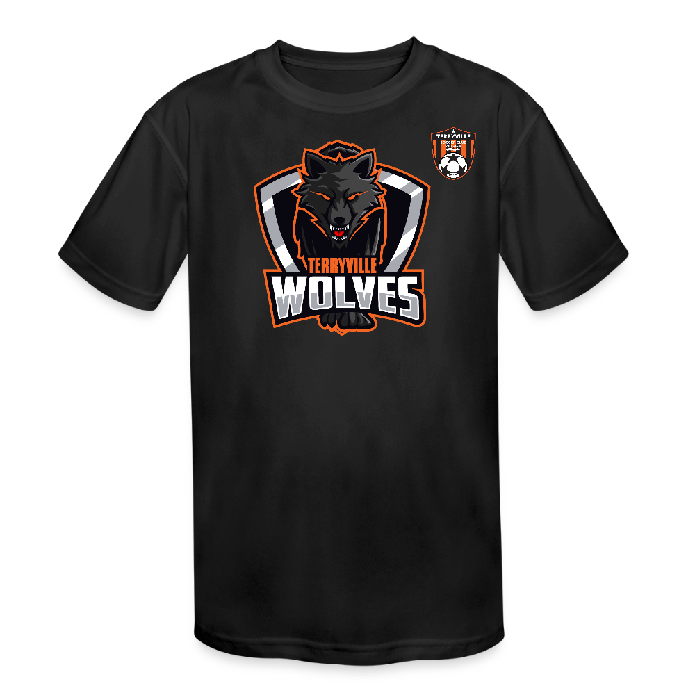 Kids' Moisture Wicking Performance T-Shirt - black