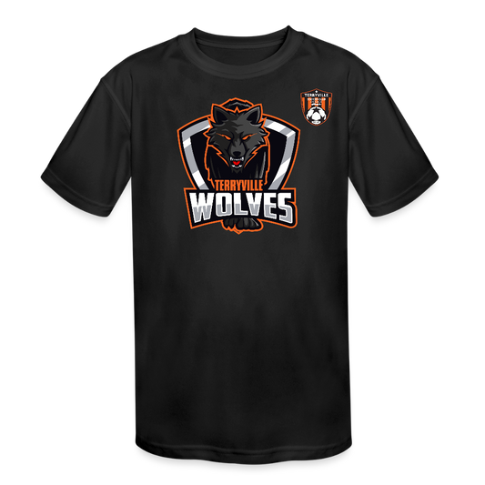 Kids' Moisture Wicking Performance T-Shirt - black