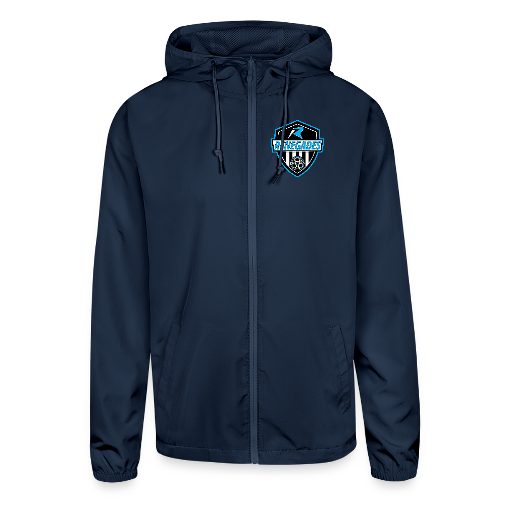 Unisex Lightweight Windbreaker Jacket - navy