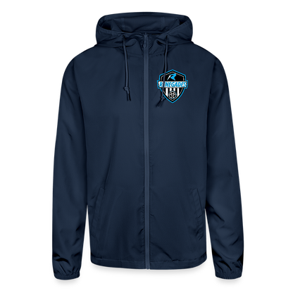 Unisex Lightweight Windbreaker Jacket - navy