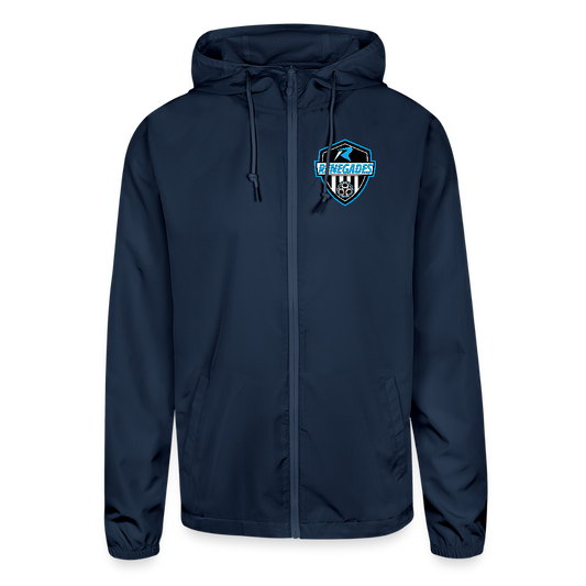 Unisex Lightweight Windbreaker Jacket - navy