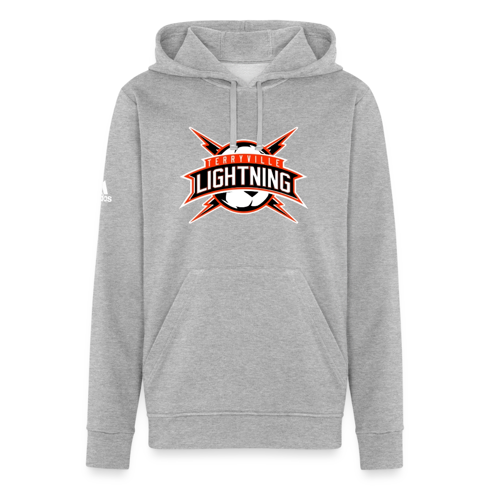 Adidas Unisex Fleece Hoodie - heather gray