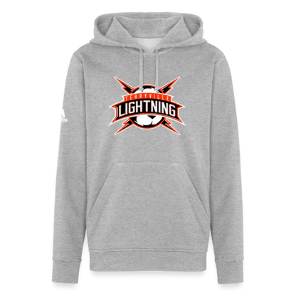 Adidas Unisex Fleece Hoodie - heather gray