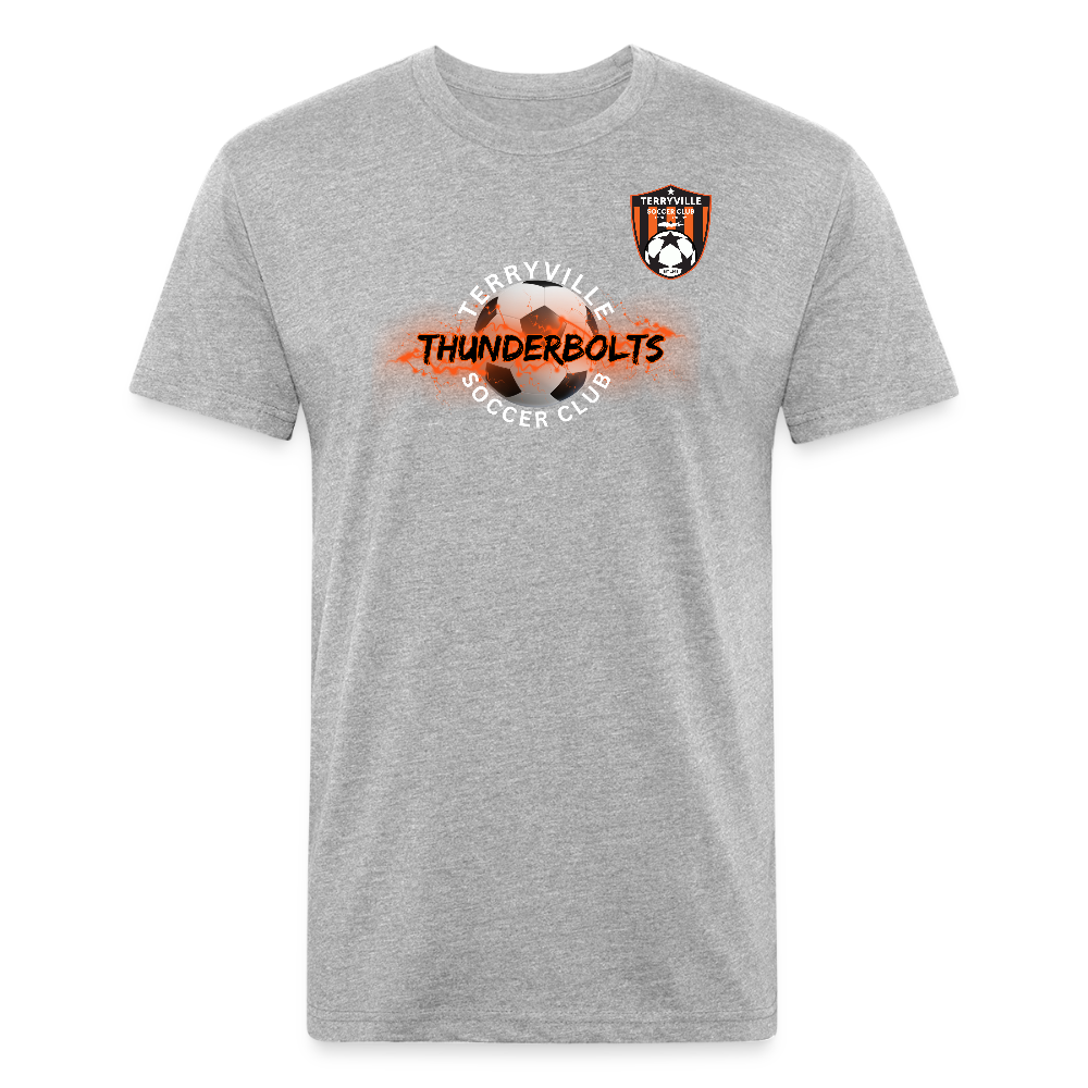 Fitted Cotton/Poly T-Shirt by Next Level - heather gray