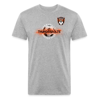 Fitted Cotton/Poly T-Shirt by Next Level - heather gray