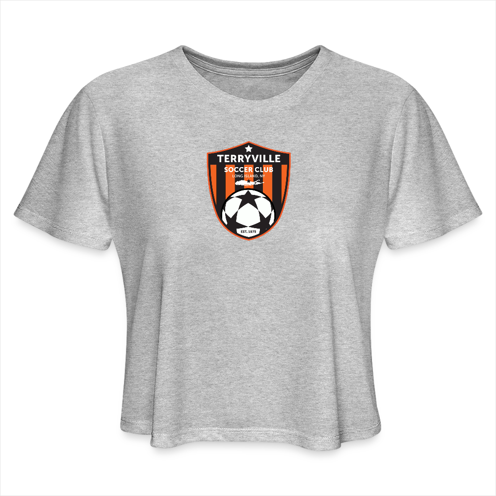 Women's Cropped T-Shirt - heather gray