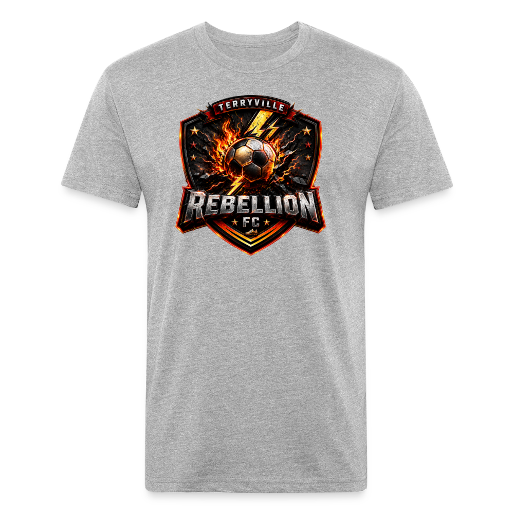 Fitted Cotton/Poly T-Shirt by Next Level - heather gray