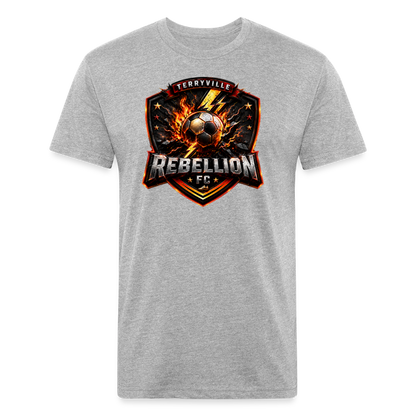 Fitted Cotton/Poly T-Shirt by Next Level - heather gray