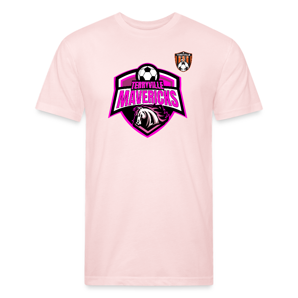 Fitted Cotton/Poly T-Shirt by Next Level - blush pink 