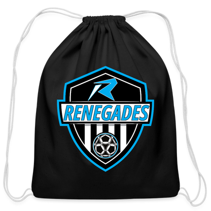 Cotton Drawstring Bag - black