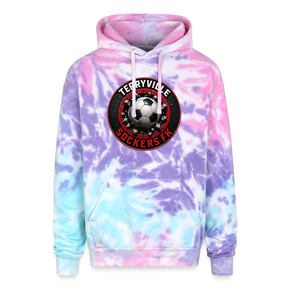 Adult Tie Dye Hoodie - cotton candy