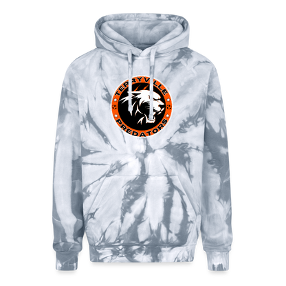 Adult Tie Dye Hoodie - spider silver