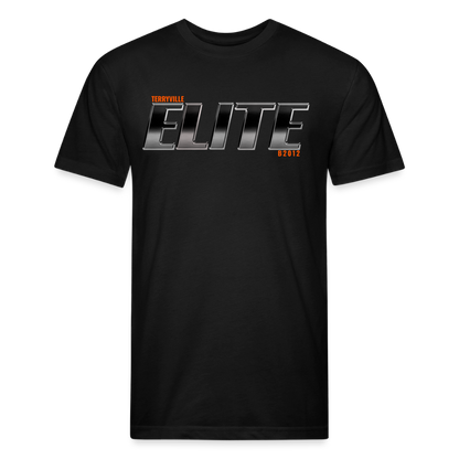 Fitted Cotton/Poly T-Shirt by Next Level - black