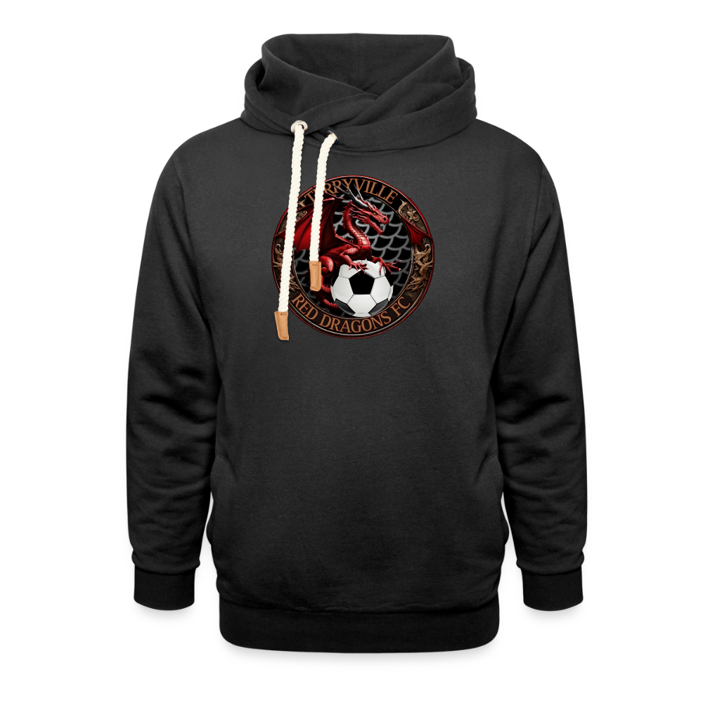 Shawl Collar Hoodie - black
