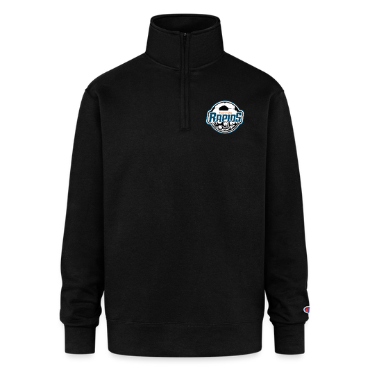 Champion Unisex 1/4 Zip Pullover Sweatshirt - black