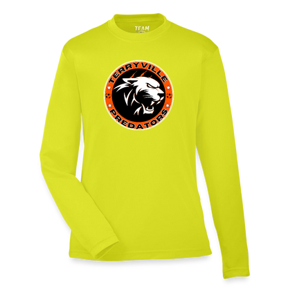 Youth Zone Performance Long-Sleeve T-Shirt - safety yellow
