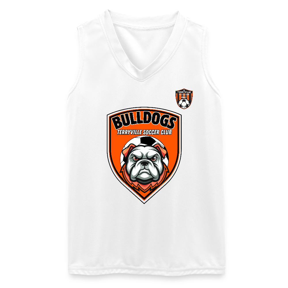Augusta Girls Sleeveless Wicking Attain Jersey - white