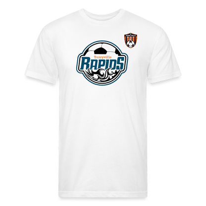 Fitted Cotton/Poly T-Shirt by Next Level - white