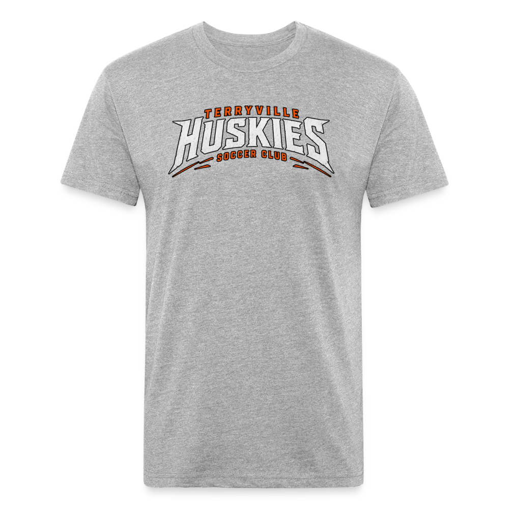 Fitted Cotton/Poly T-Shirt by Next Level - heather gray
