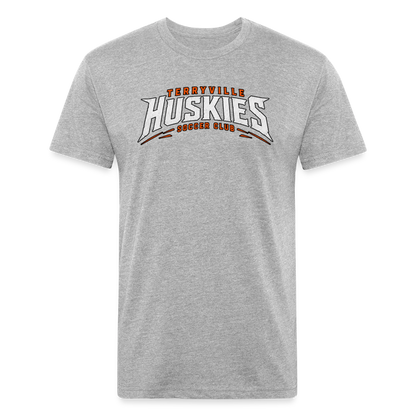 Fitted Cotton/Poly T-Shirt by Next Level - heather gray