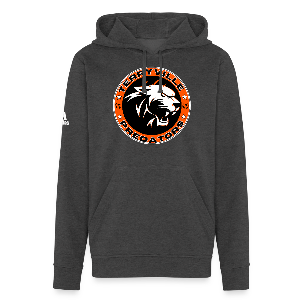 Adidas Unisex Fleece Hoodie - charcoal grey