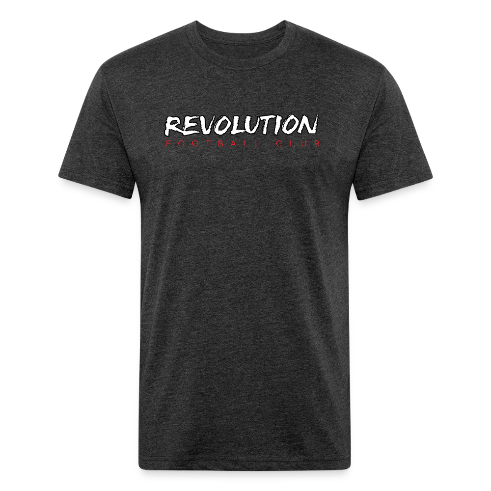 Fitted Cotton/Poly T-Shirt by Next Level - heather black
