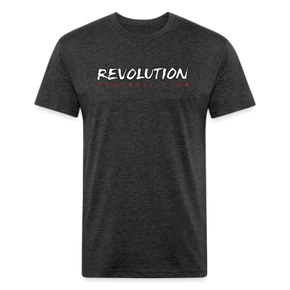 Fitted Cotton/Poly T-Shirt by Next Level - heather black