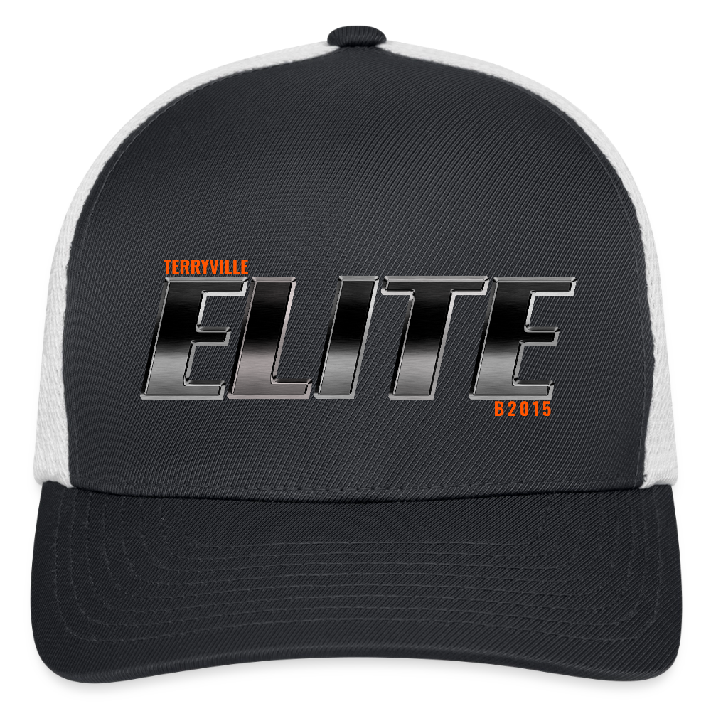 Flexfit Fitted Baseball Cap - dark gray/white
