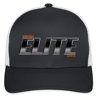 Flexfit Fitted Baseball Cap - dark gray/white