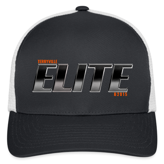 Flexfit Fitted Baseball Cap - dark gray/white