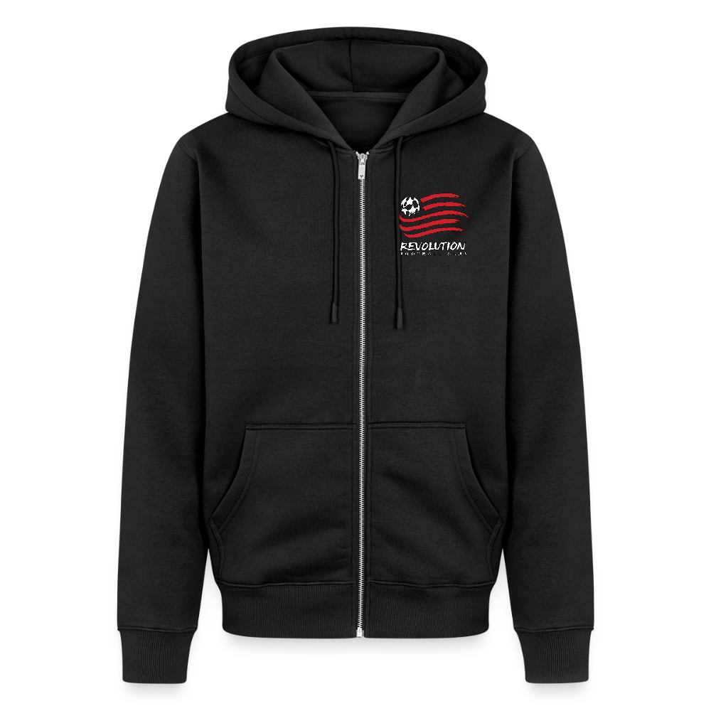 Unisex Premium Organic Zip Hoodie - black