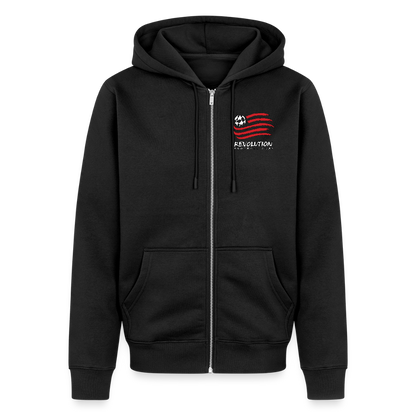 Unisex Premium Organic Zip Hoodie - black