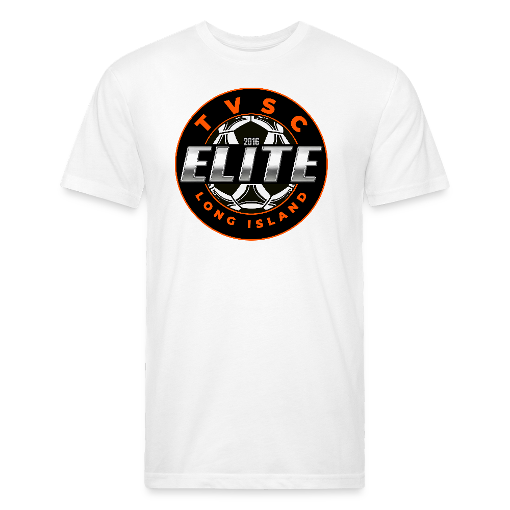 Fitted Cotton/Poly T-Shirt by Next Level - white