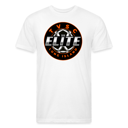 Fitted Cotton/Poly T-Shirt by Next Level - white