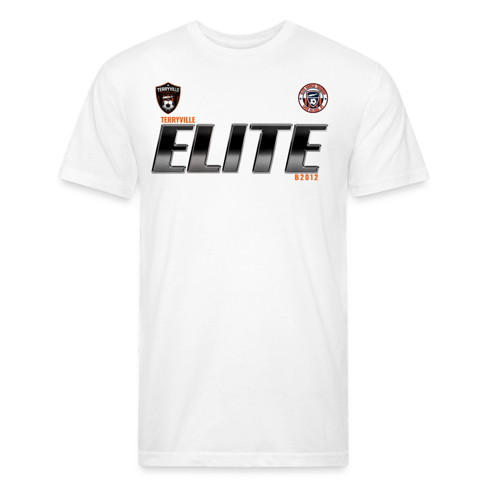 Fitted Cotton/Poly T-Shirt by Next Level - white