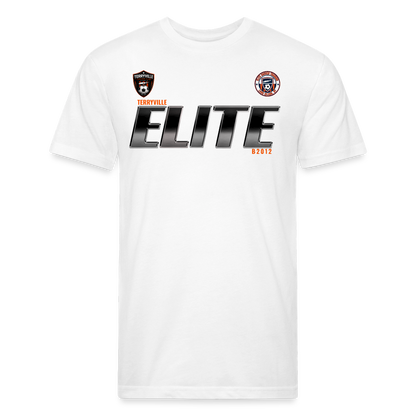 Fitted Cotton/Poly T-Shirt by Next Level - white