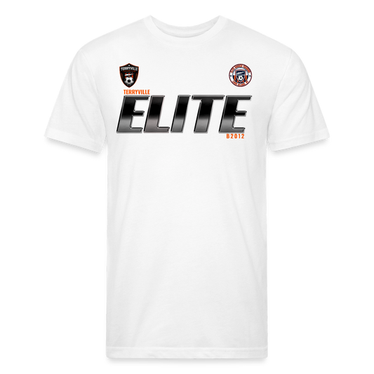 Fitted Cotton/Poly T-Shirt by Next Level - white