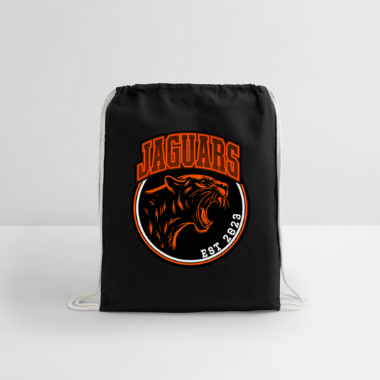 Cotton Drawstring Bag - black