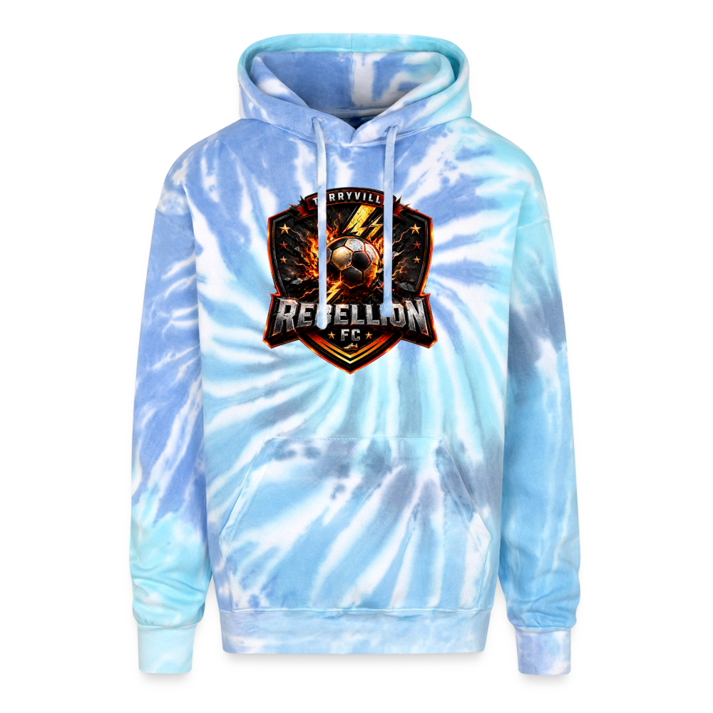 Adult Tie Dye Hoodie - blue lagoon