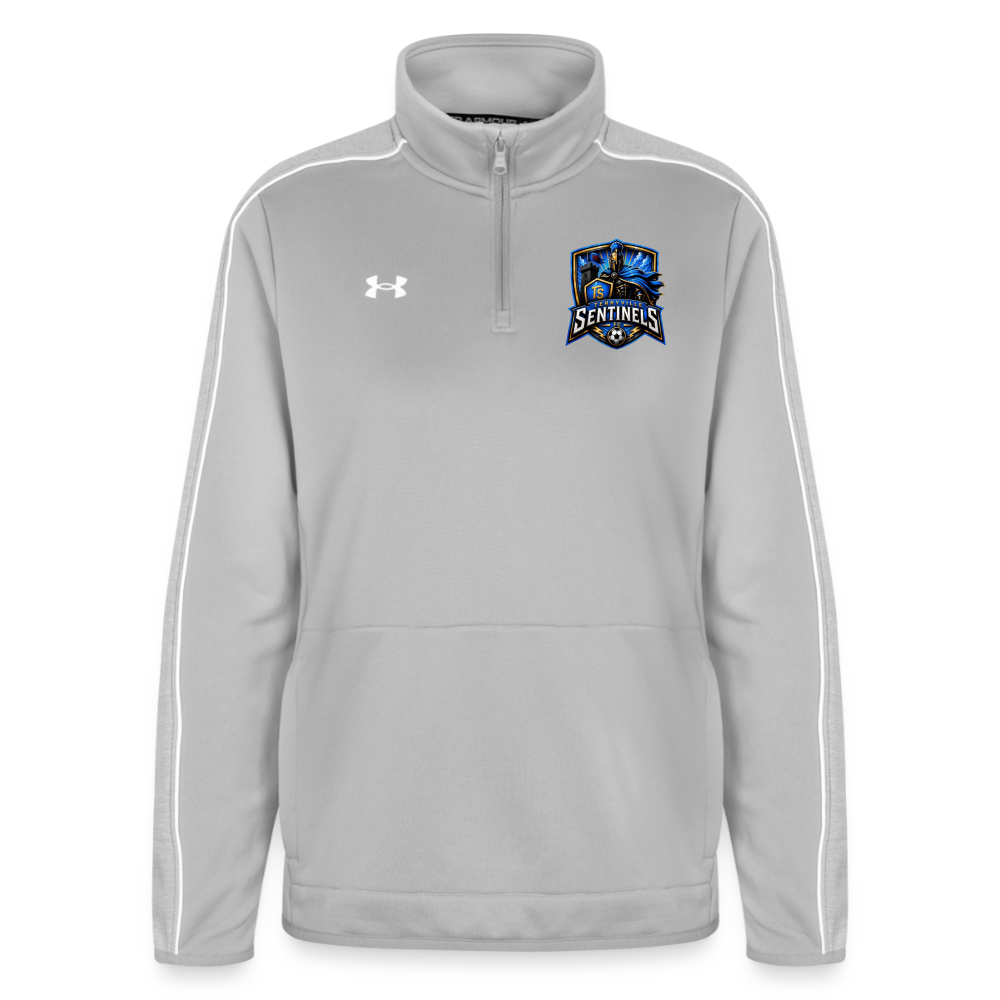 Under Armour Women's Command Quarter Zip 2.0 - light gray