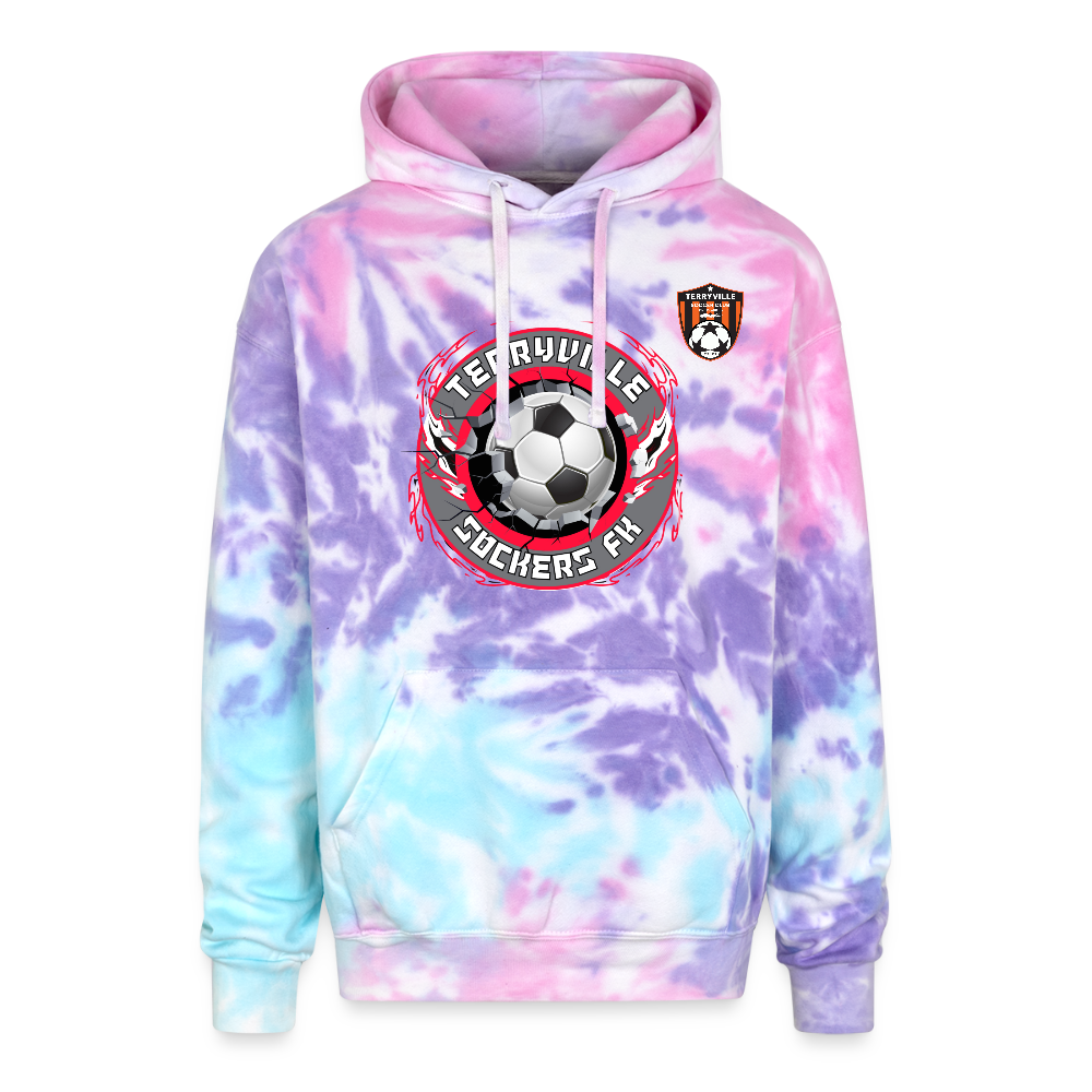 Adult Tie Dye Hoodie - cotton candy