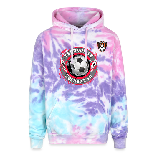 Adult Tie Dye Hoodie - cotton candy