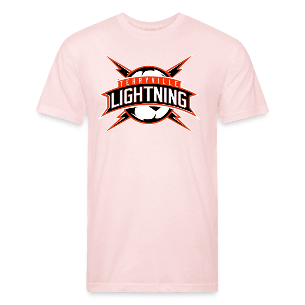 Fitted Cotton/Poly T-Shirt by Next Level - blush pink 