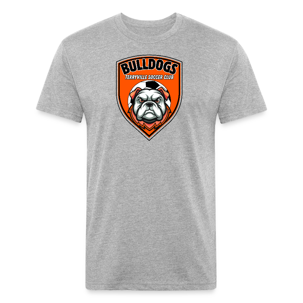 Fitted Cotton/Poly T-Shirt by Next Level - heather gray