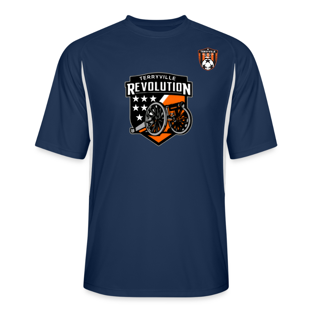 Cooling Performance Color Blocked Jersey - navy/white