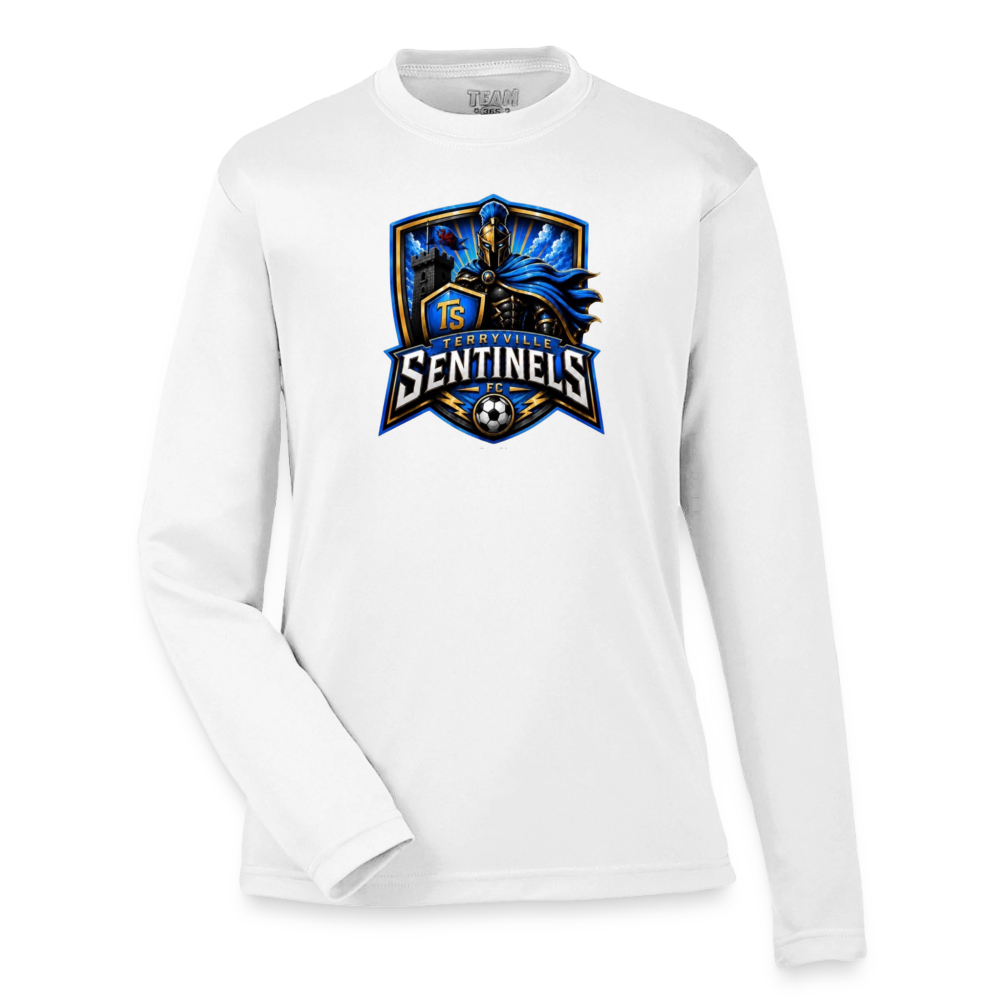 Youth Zone Performance Long-Sleeve T-Shirt - white